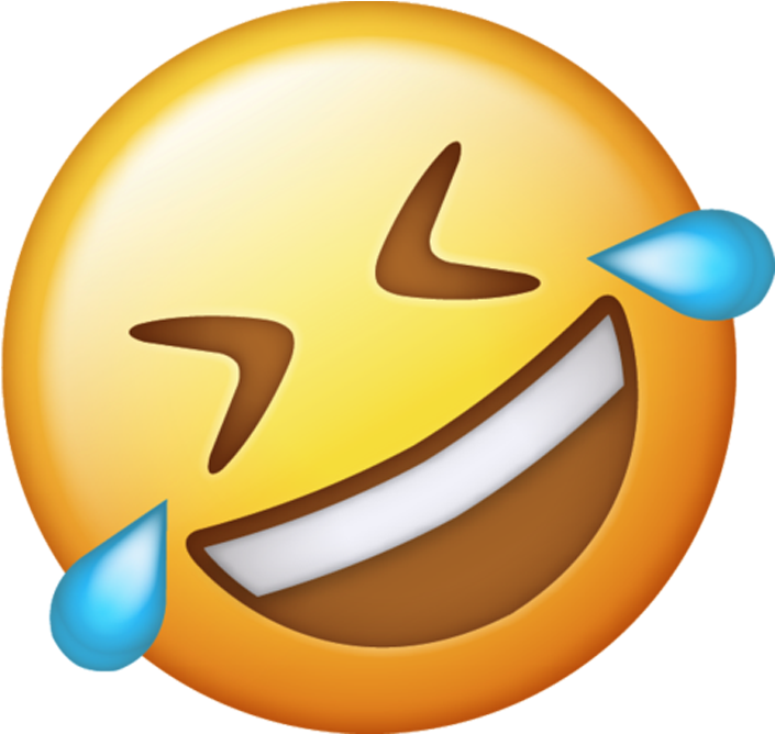 And, You're Probably Asking Yourself By Now, Who Cares - Tears Of Joy Emoji Png Clipart (600x569), Png Download