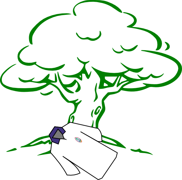 Bleeding Tree Clip Art - Black And White Clipart Tree - Png Download (600x596), Png Download