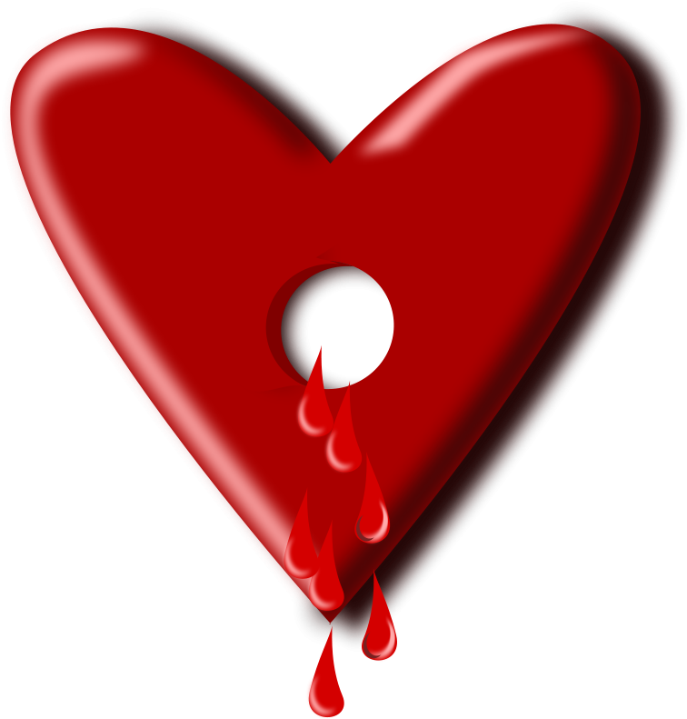 Heart Blood Download Description - Heart With A Hole Clipart (714x750), Png Download