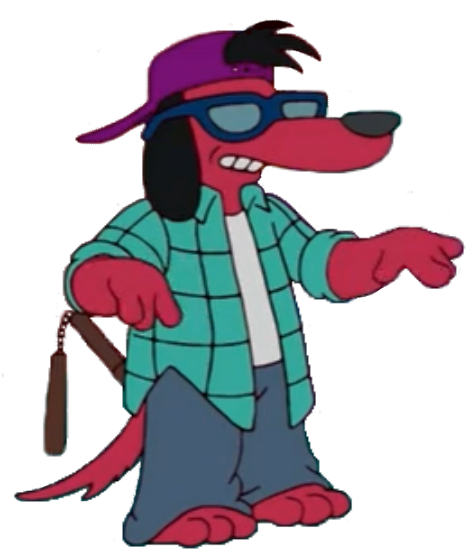267kib, - Itchy And Scratchy Dog Clipart (550x570), Png Download
