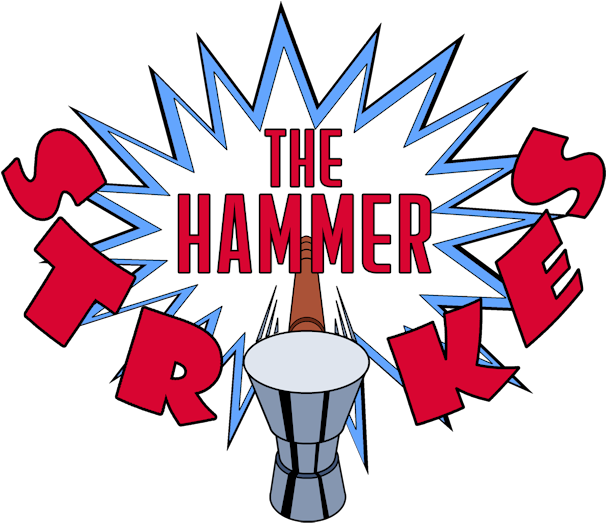 The Hammer Strikes Clipart (638x553), Png Download