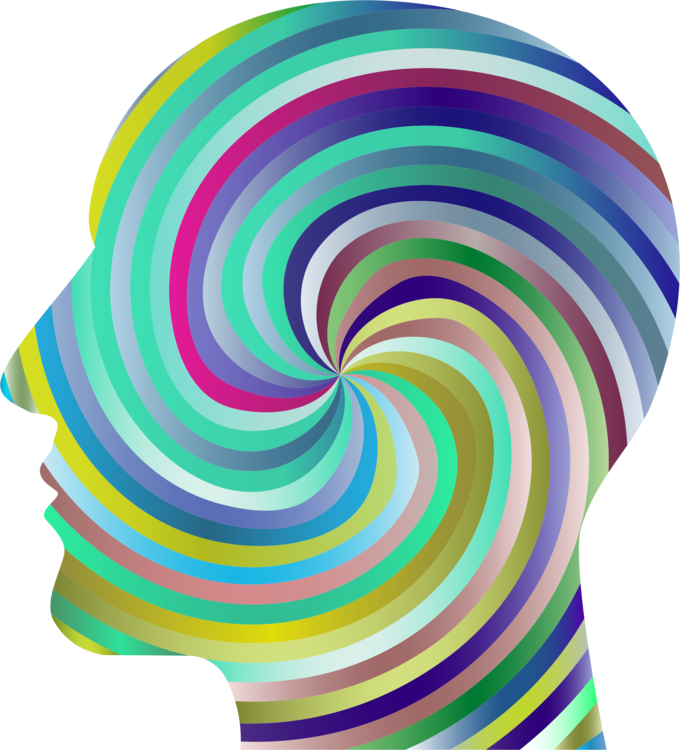 Human Head Hypnotic Head Download Halftone - Human Head Clipart (680x750), Png Download