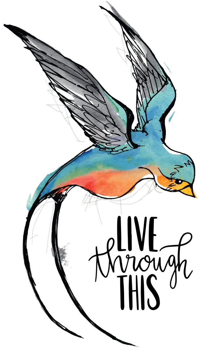 Live Through This Is Dedicated To The Lives Of So Many - Suicide Prevention Drawn Narrative Clipart (768x1280), Png Download