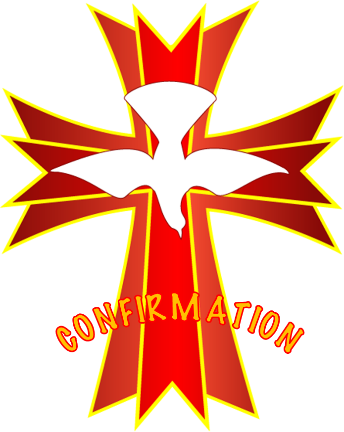Confirmation Cross And Dove Clipart (695x873), Png Download