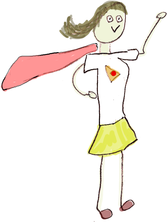 My Mommy Daddy Is An Entrepreneur And She He Is A Superhero - Cartoon Clipart (568x747), Png Download