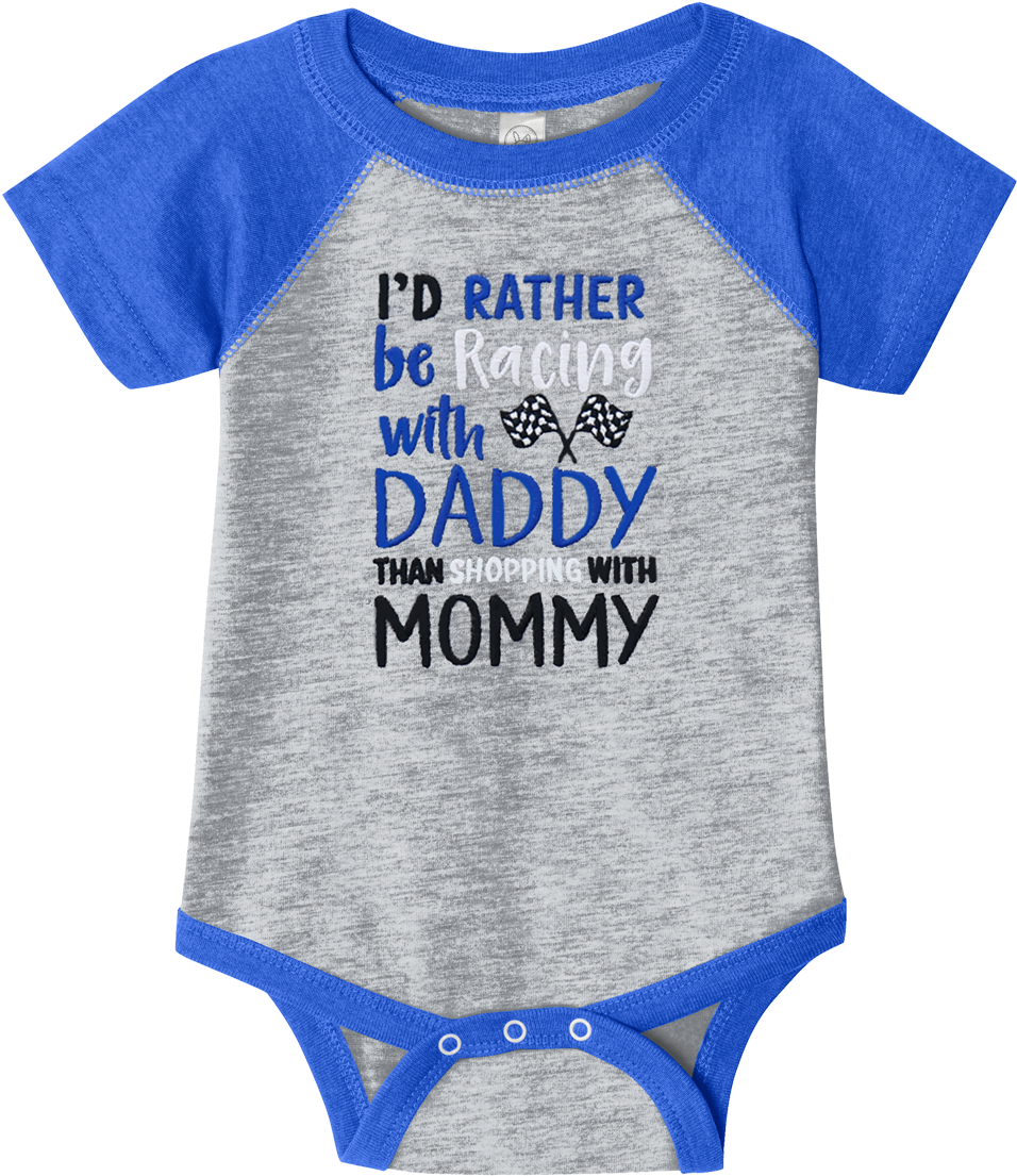 I'd Rather Be Racing W/daddy Embrd Onesie - Big And Little Sister And Brother Jerseys Clipart (1200x1200), Png Download