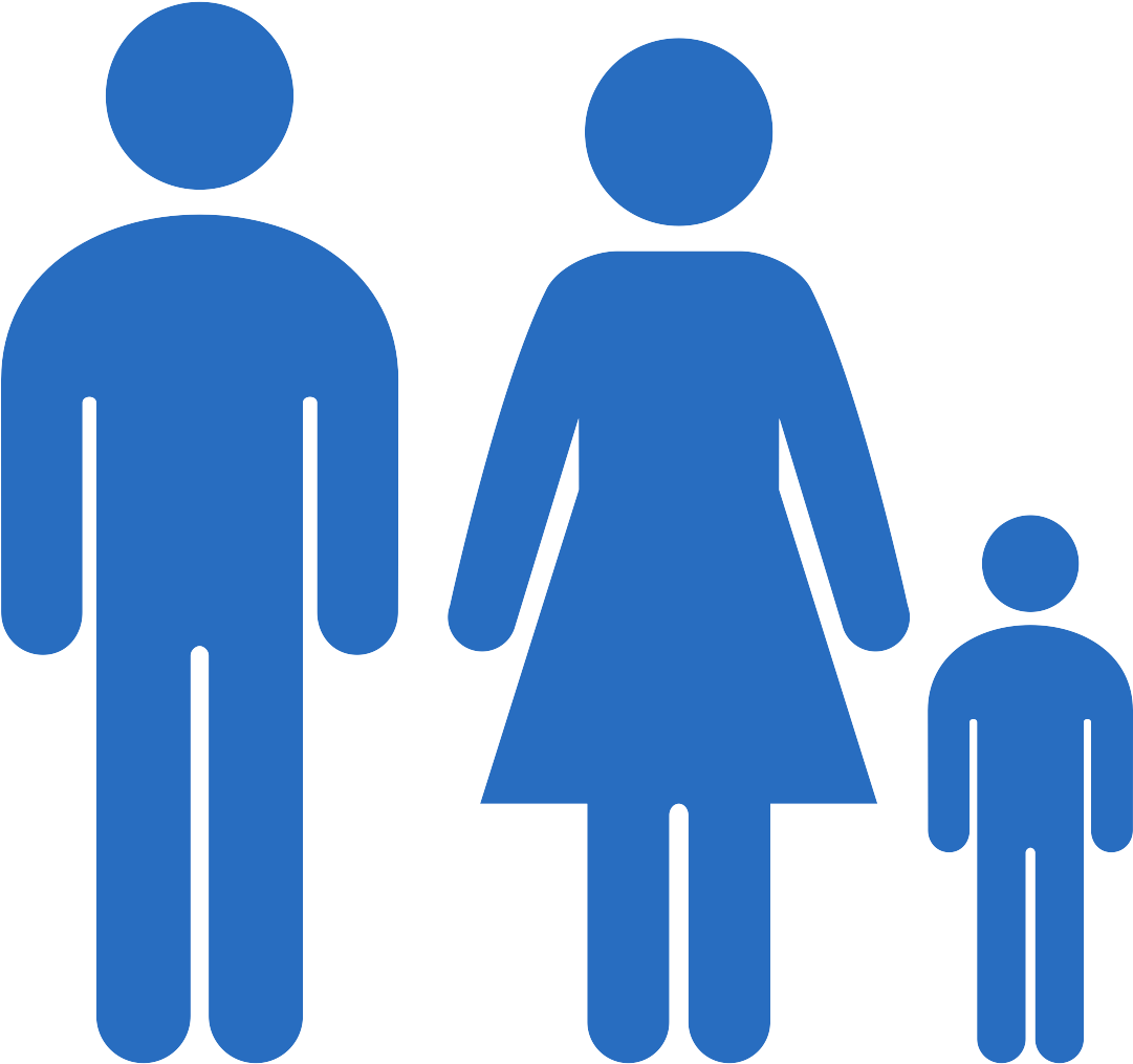 $56,709 - Family With A Household Icon With Color Clipart (1200x1200), Png Download