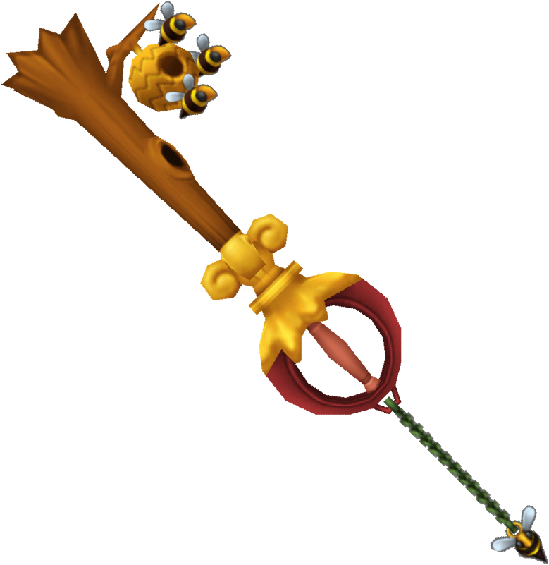 Sweet Memories - Kingdom Hearts Keyblade Pooh Clipart (840x840), Png Download