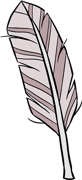How To Draw Feather - Draw Feather Clipart (680x678), Png Download