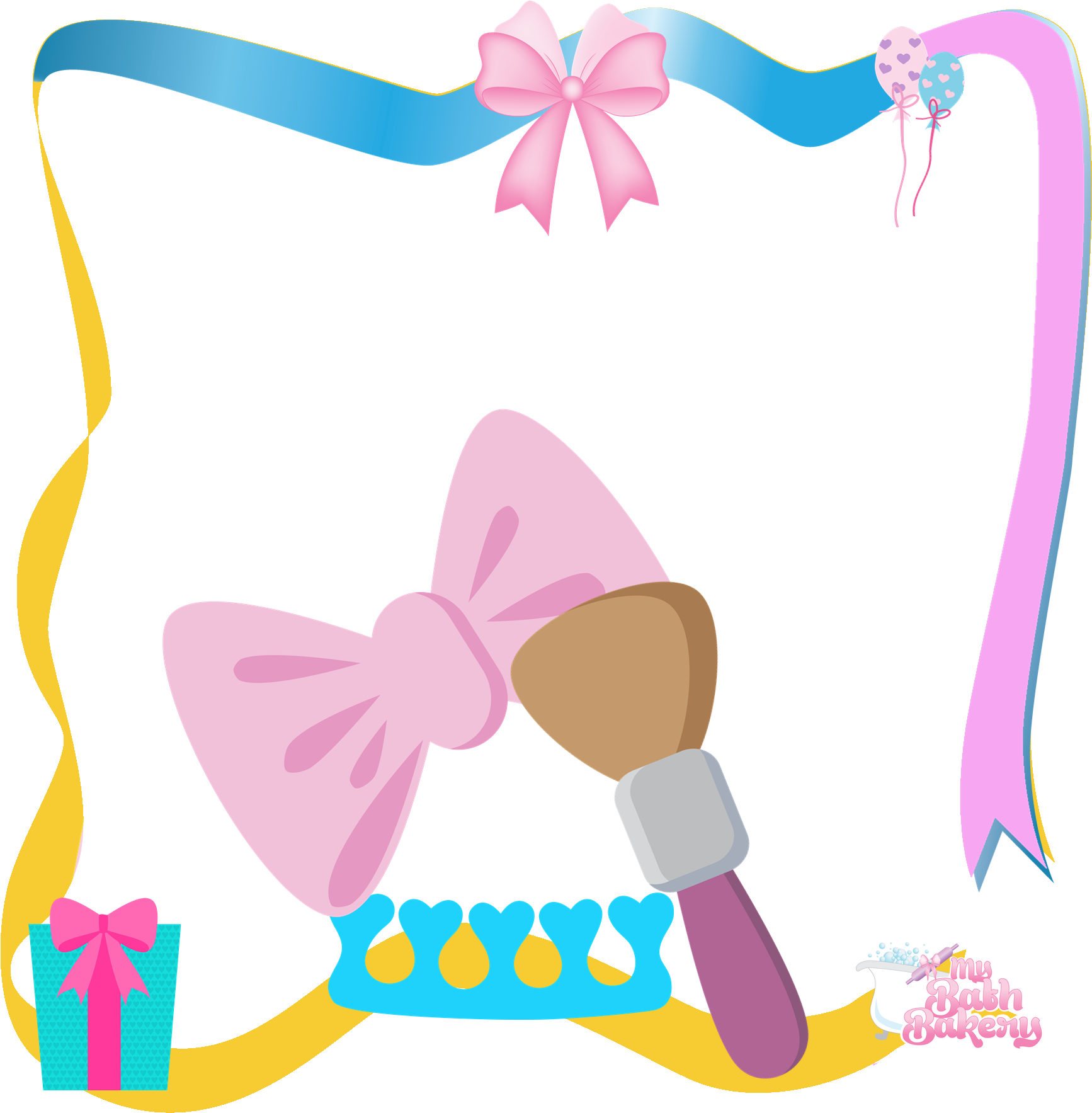 Little Mini's Pedicure Clipart (1800x1800), Png Download