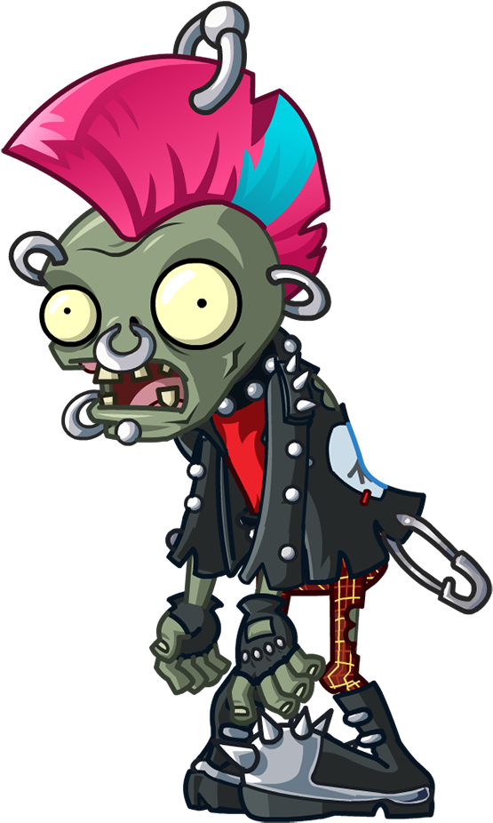 Zombie Free Png Image - Pvz 2 Zombies Neon Mixtape Tour Clipart (640x958), Png Download