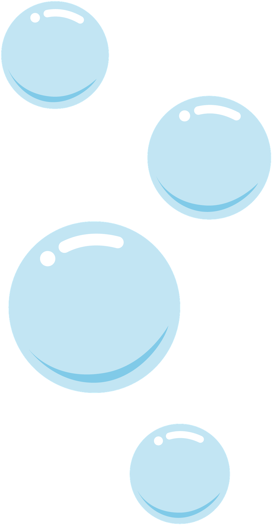 Thaís Silva - Sea Bubbles Clipart - Png Download (475x900), Png Download