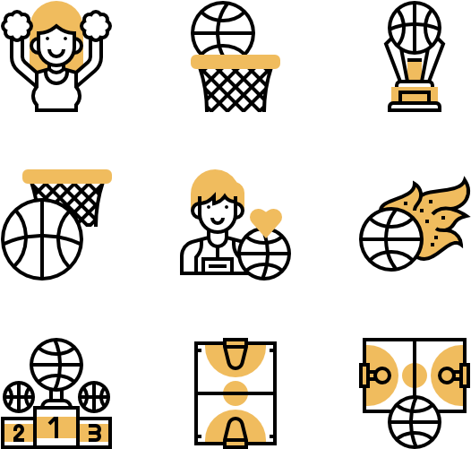 Basketball - Icon Clipart (600x564), Png Download