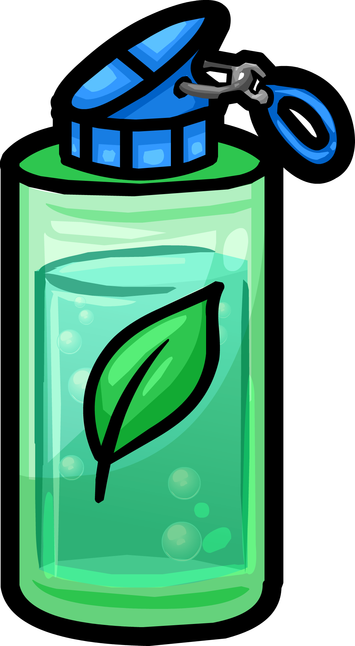 Water Bottle Clothing Club Penguin Wiki Fandom Food - Water Bottles Clip Art - Png Download (1130x2054), Png Download