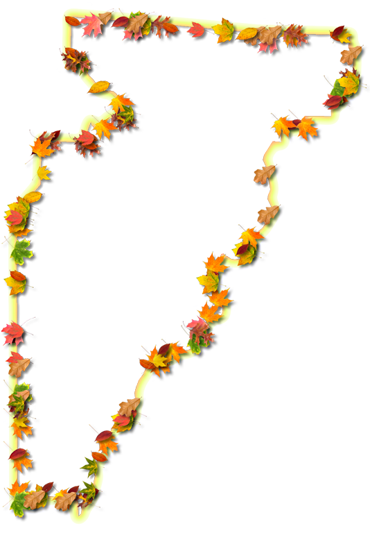 A Yellow And Orange Outline Map Of Jefferson With Fall - Sunflower Clipart (534x768), Png Download