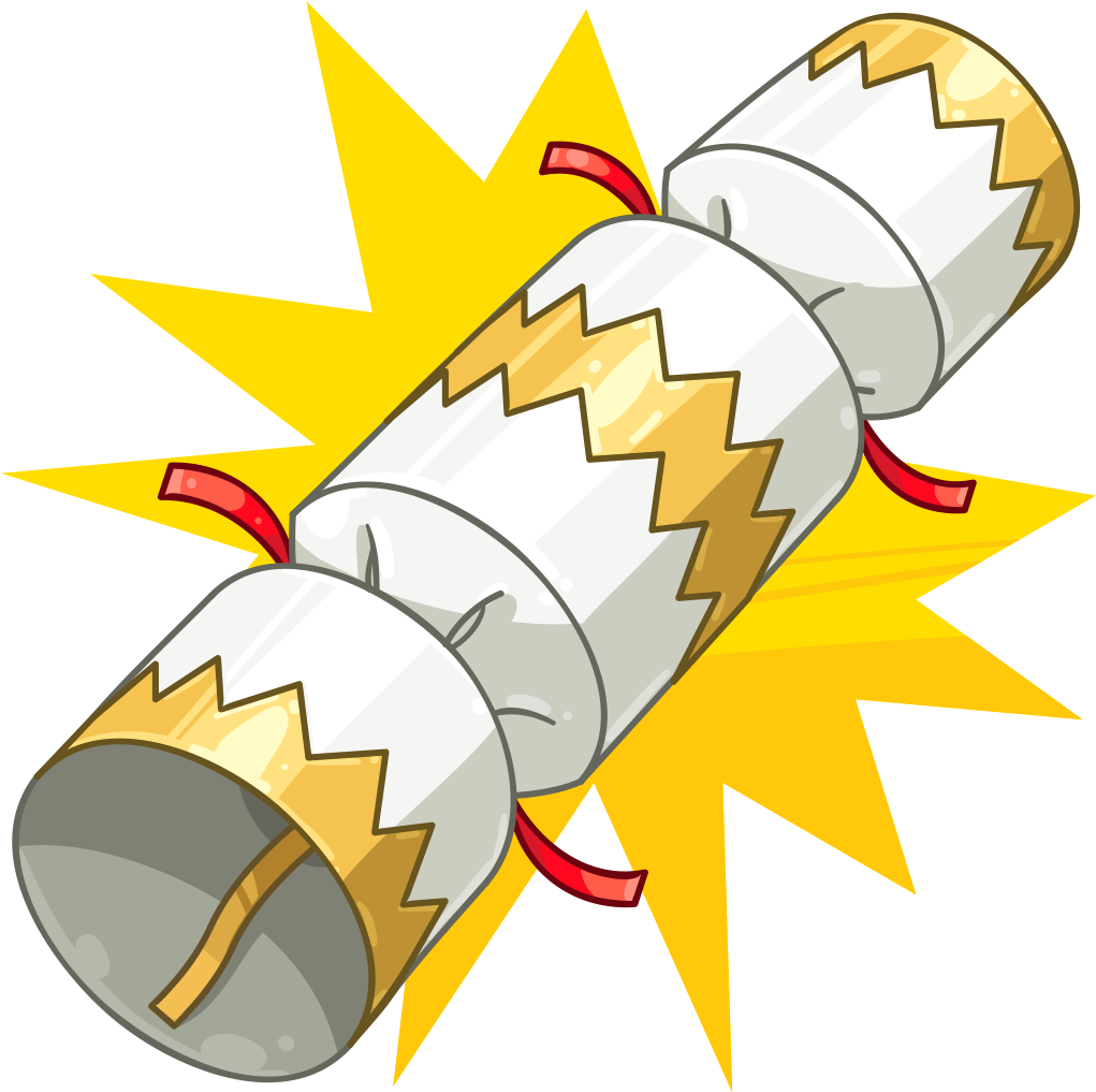 Free Library Item Detail Christmas Itembrowser - Christmas Cracker Clipart - Png Download (1024x1024), Png Download