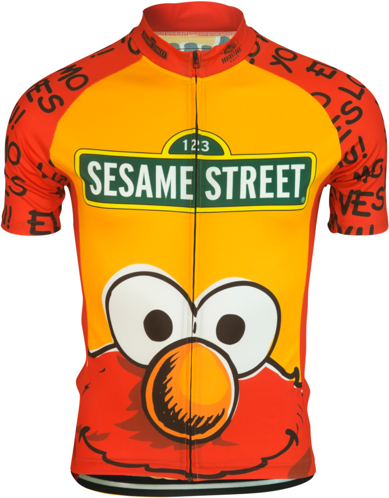 Elmo Sesame Street Mens Cycling Jersey Brainstorm Gear Clipart (1024x1024), Png Download
