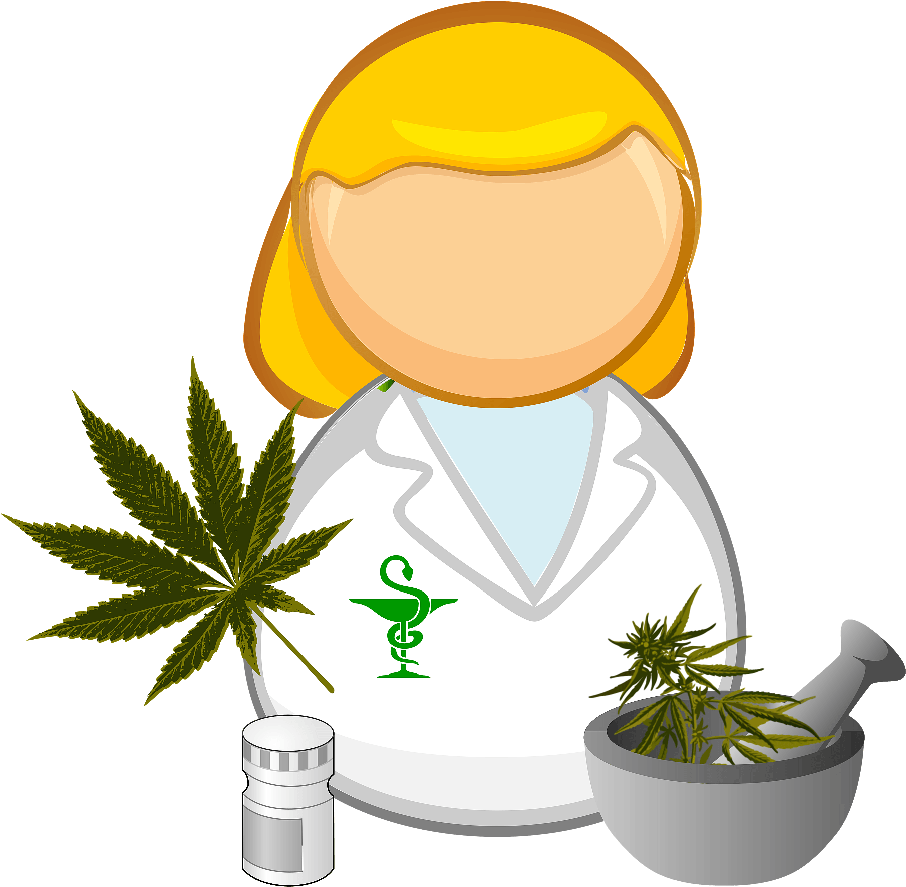 Medical Cannabis Medical Prescription Pharmacist Medicine - Clipart Pharmacist - Png Download (760x750), Png Download