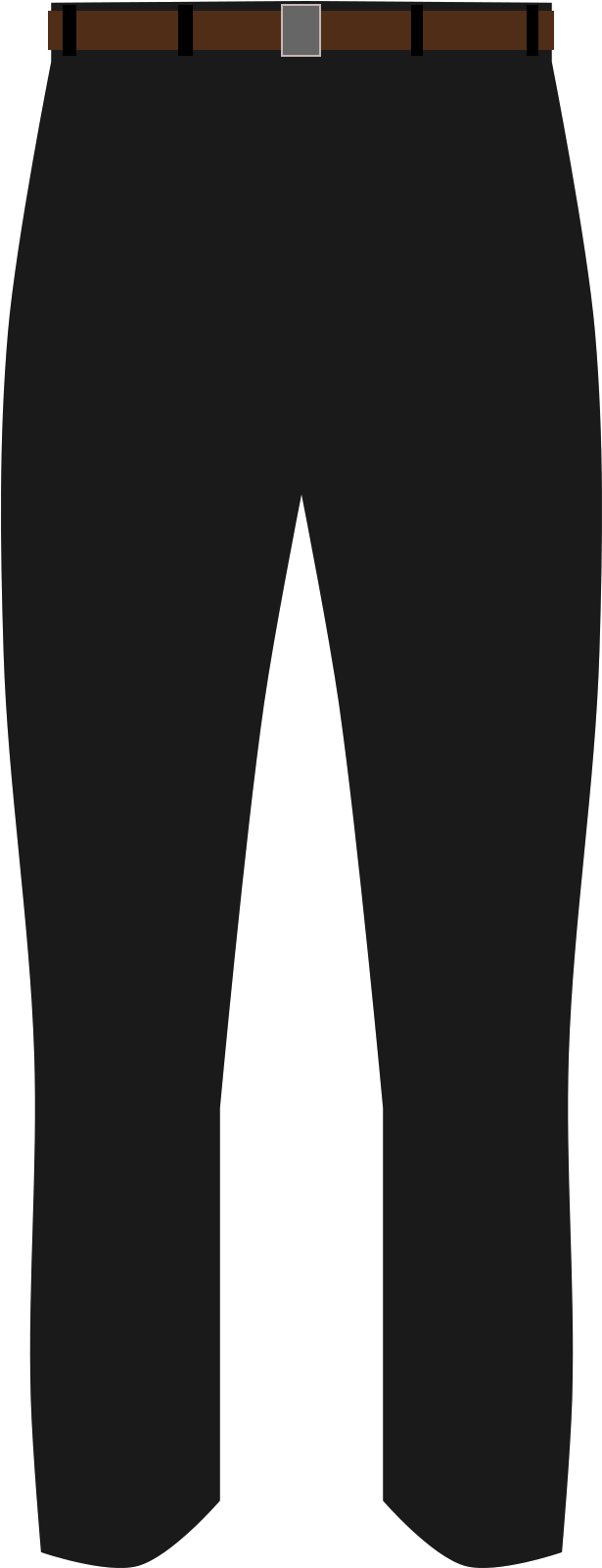 Images Of Black Sweatpants Spacehero Pants Clip - Black Pants Clipart - Png Download (922x2400), Png Download