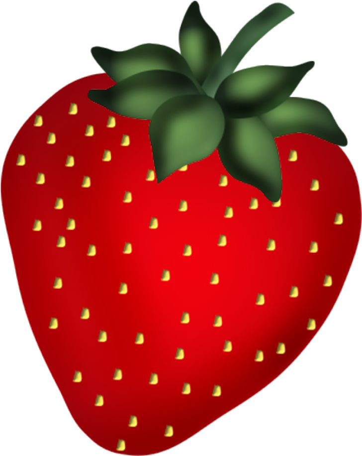 Permalink To Clipart Strawberries - Strawberry Clipart - Png Download (728x916), Png Download