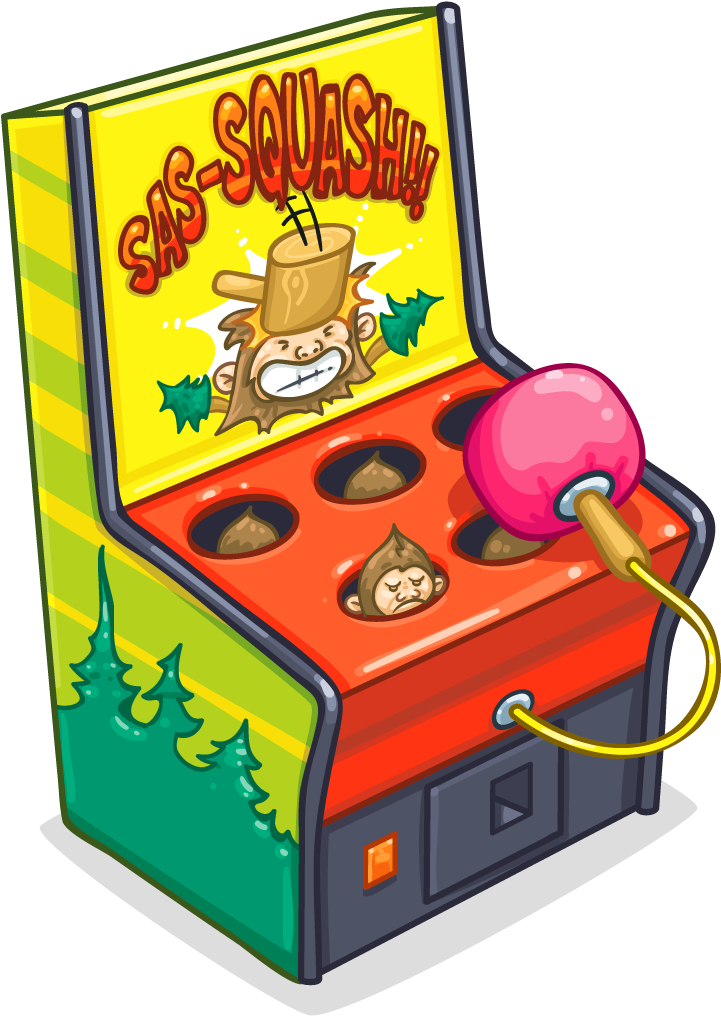 Whack A Sasquatch Game - Cartoon Clipart - Full Size Clipart (#559726 ...