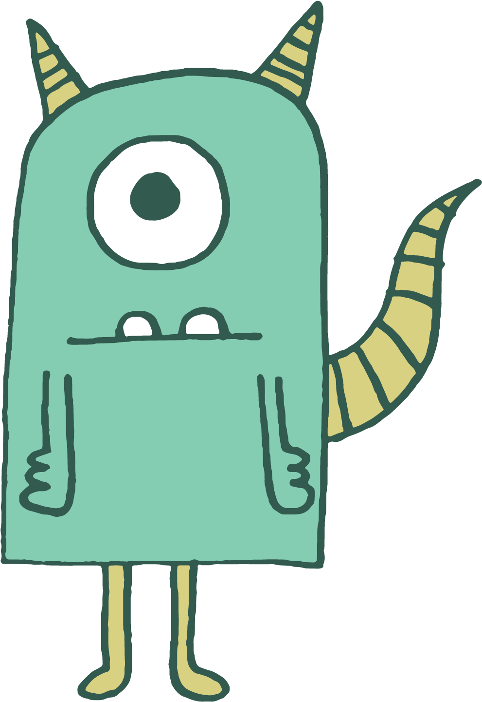 Dgs Monsters-13 - Monster Clipart (1200x1800), Png Download