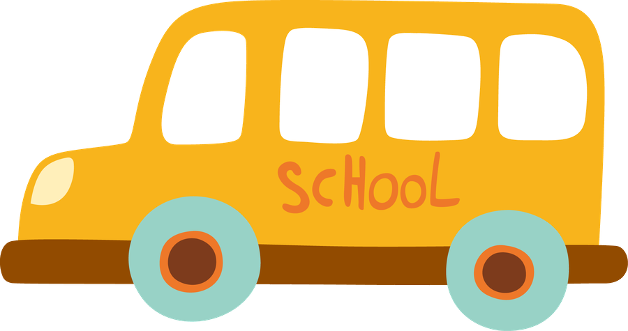 School Bus Clipart (900x475), Png Download