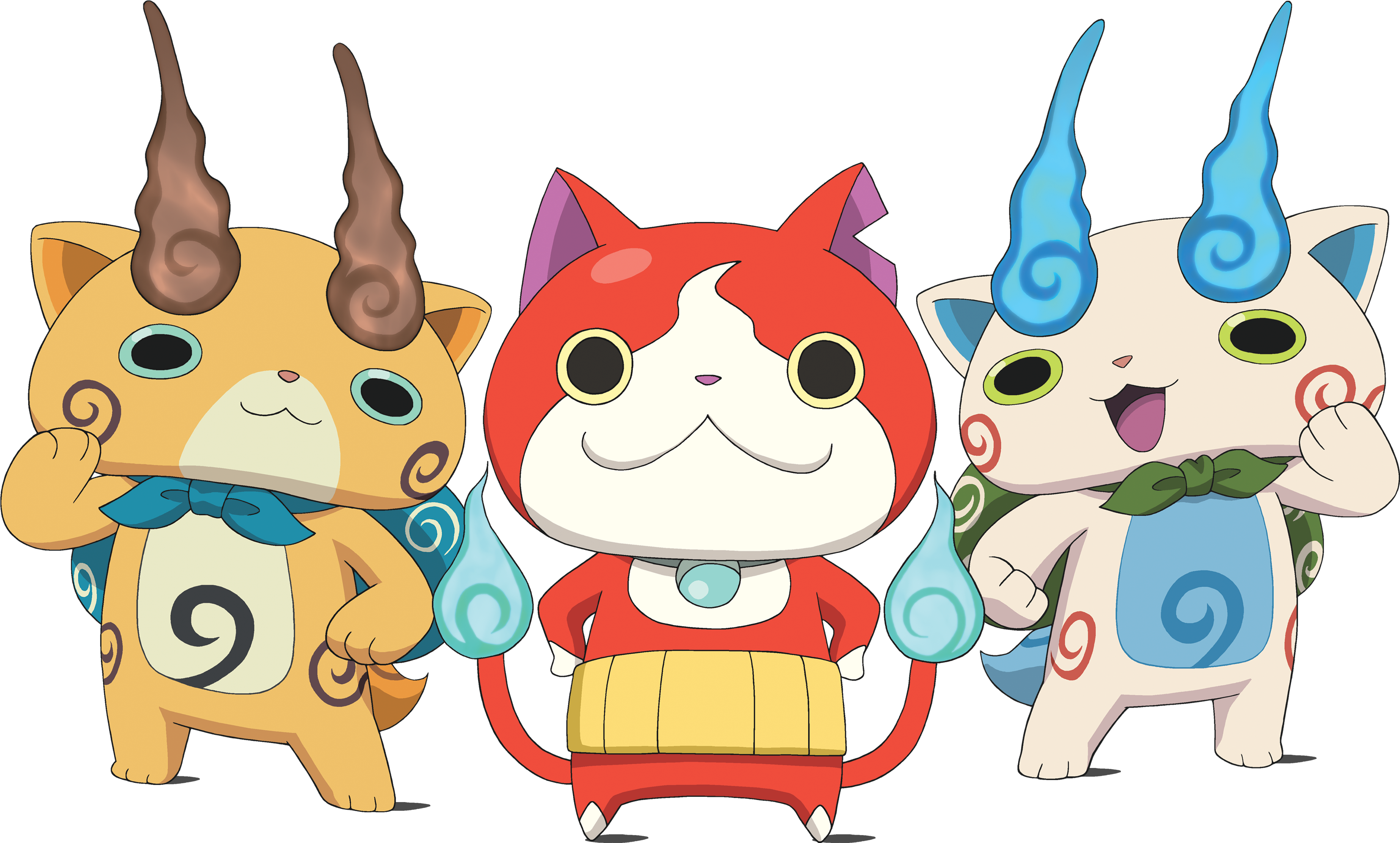Transparent Smiling Bulldog Clipart - Yo Kai Watch Nekomata - Png Download (3692x2224), Png Download