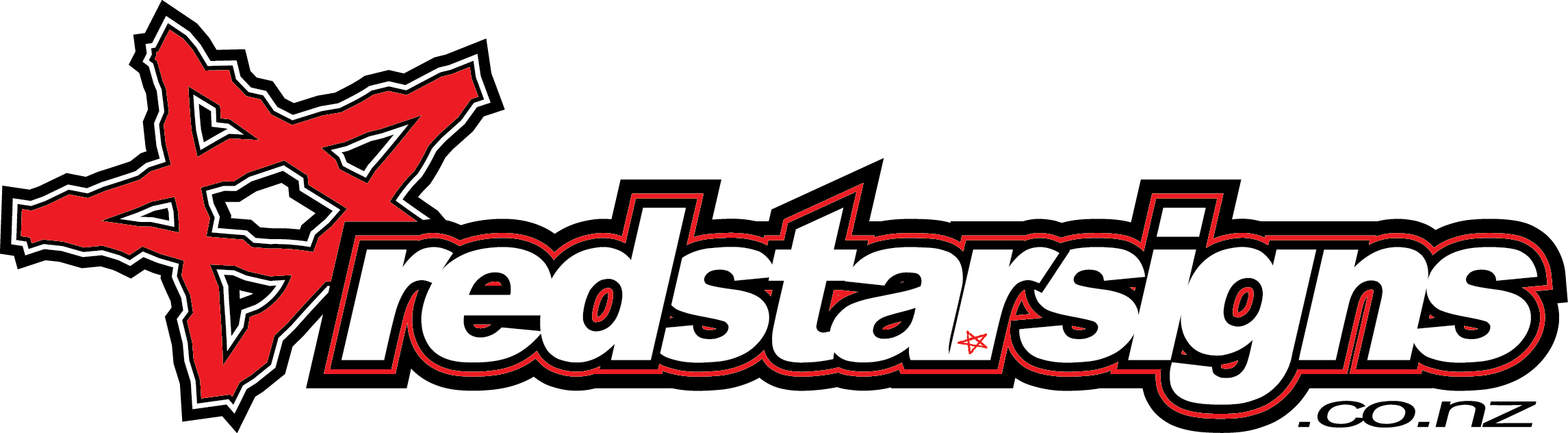 Red Star Signs Clipart (2291x632), Png Download
