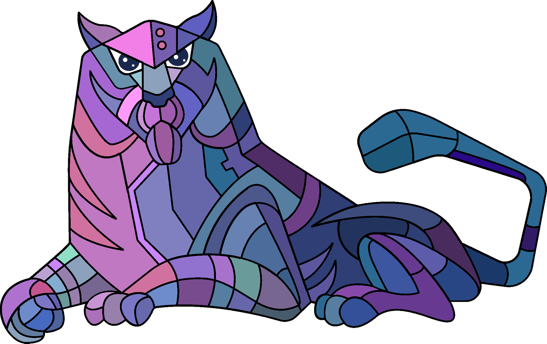 Steampunk Tiger Clipart - Cartoon - Png Download (800x503), Png Download