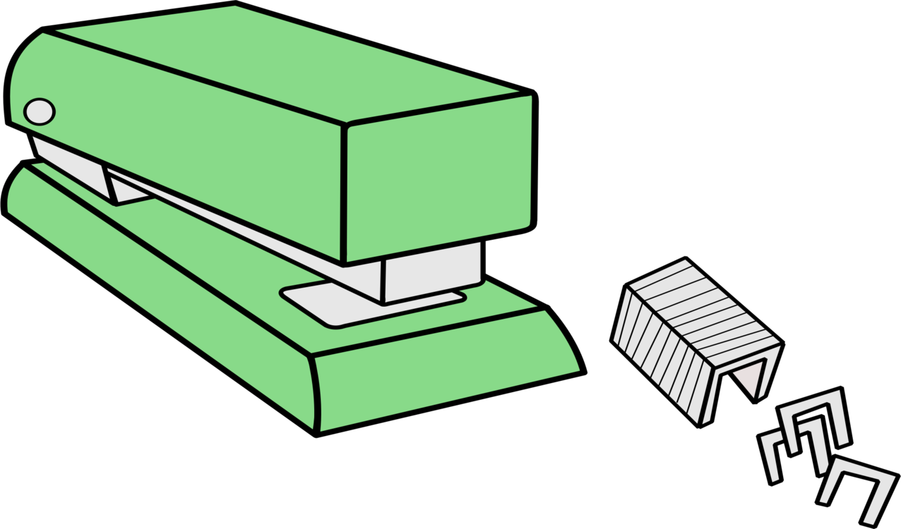 Diagram,line,rectangle - Staplers And Staples Clipart - Png Download (1276x750), Png Download