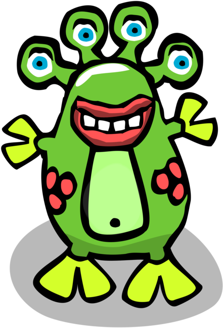 Art,green,frog Clipart (450x750), Png Download