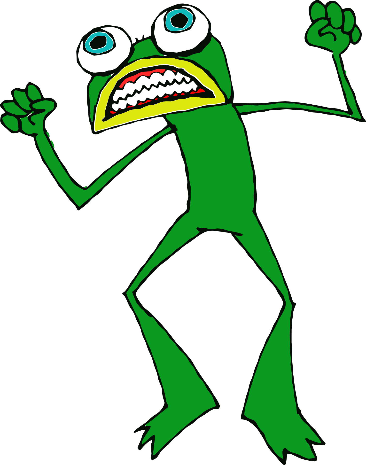 Clipart Angry Frogs - Png Download (1511x1920), Png Download