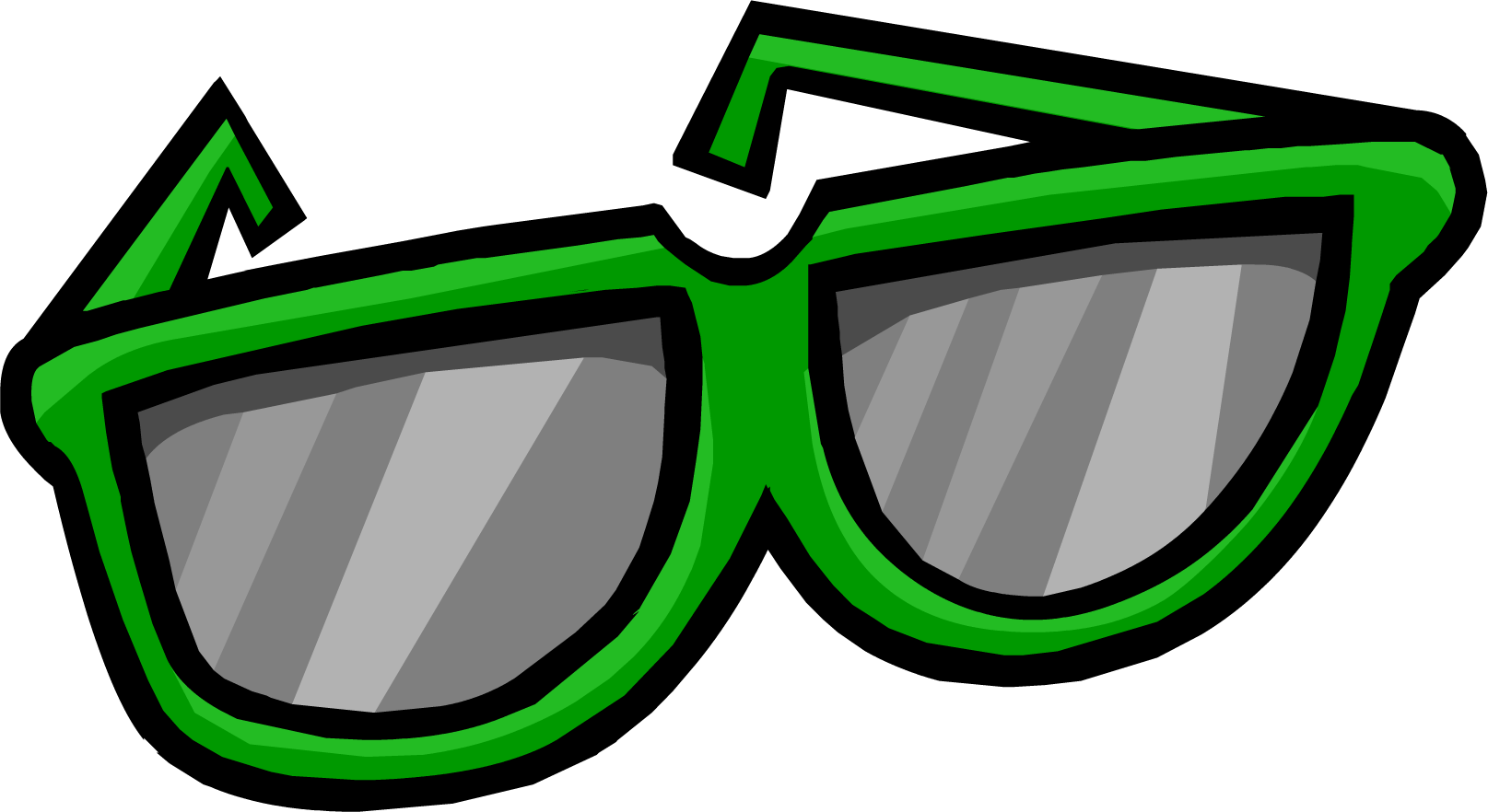 Green Sun Glasses Clipart Png Download Full Size Clipart 5501481 Pinclipart