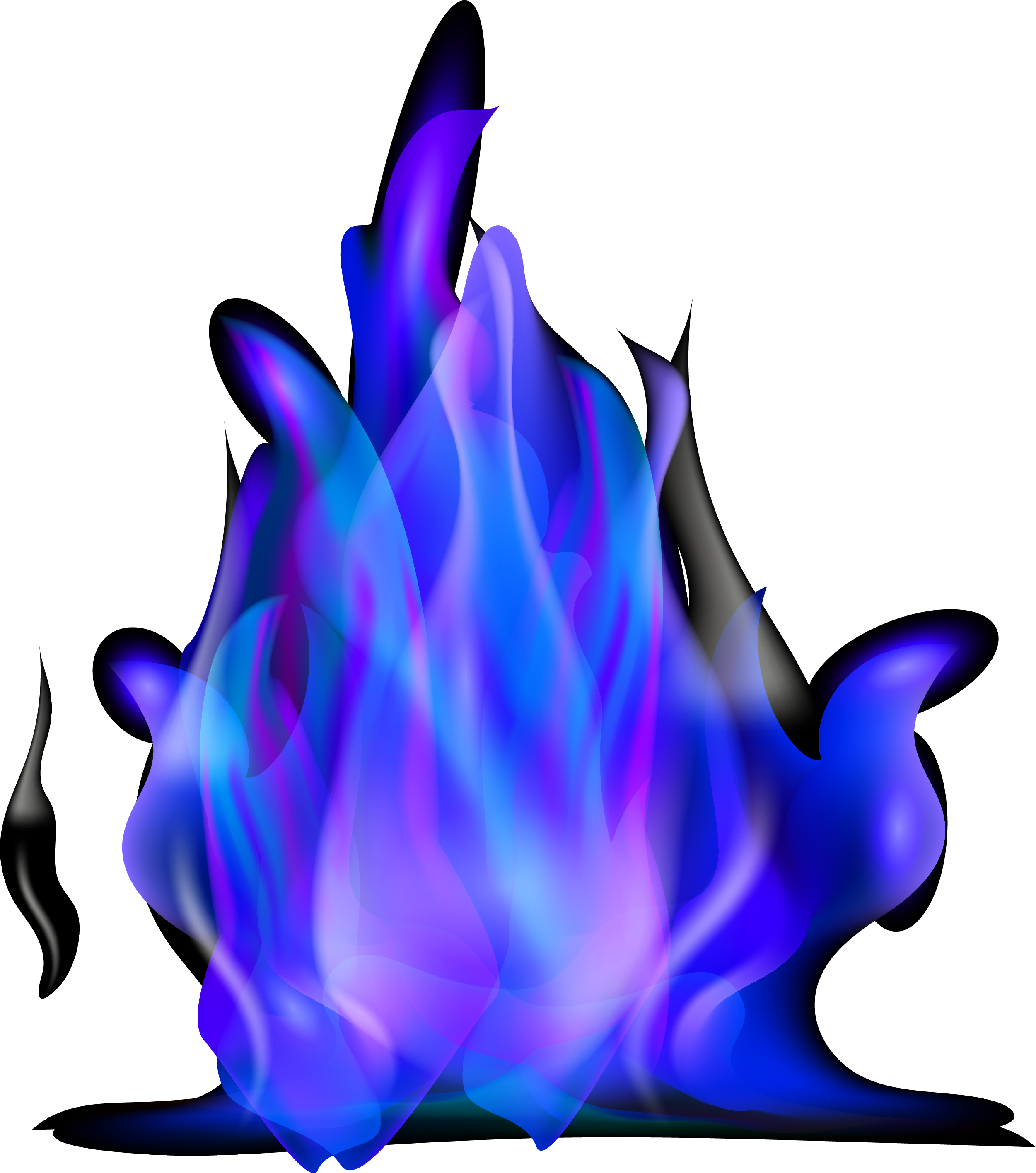 Flame Combustion Purple Clip Art - Blue Purple Fire Png Transparent Png (2501x2832), Png Download