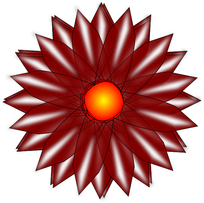 Red Flower - Clip Art - Png Download (649x647), Png Download