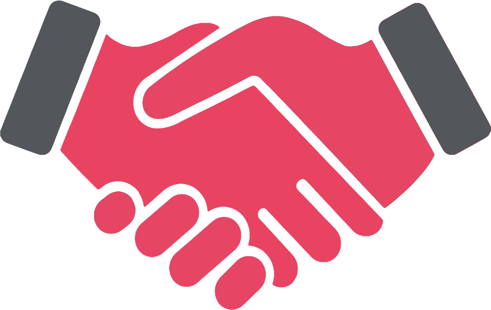 Clipart Blue Handshake , Png Download - Handshake Icon Png Transparent Png (1701x1076), Png Download