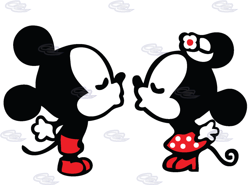 Minnie Mouse Mickey Mouse Drawing The Walt Disney Company - Mickey And Minnie Drawing Easy Clipart (812x697), Png Download