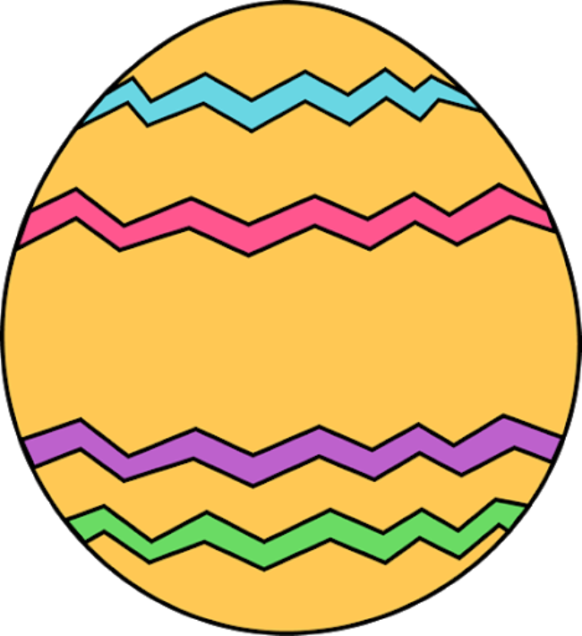 Happy Easter Eggs Clipart - Easter Egg Clipart - Png Download (650x710), Png Download