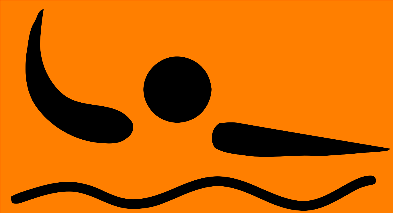 Swimmer Clipart Black And White - Png Download (1600x1600), Png Download