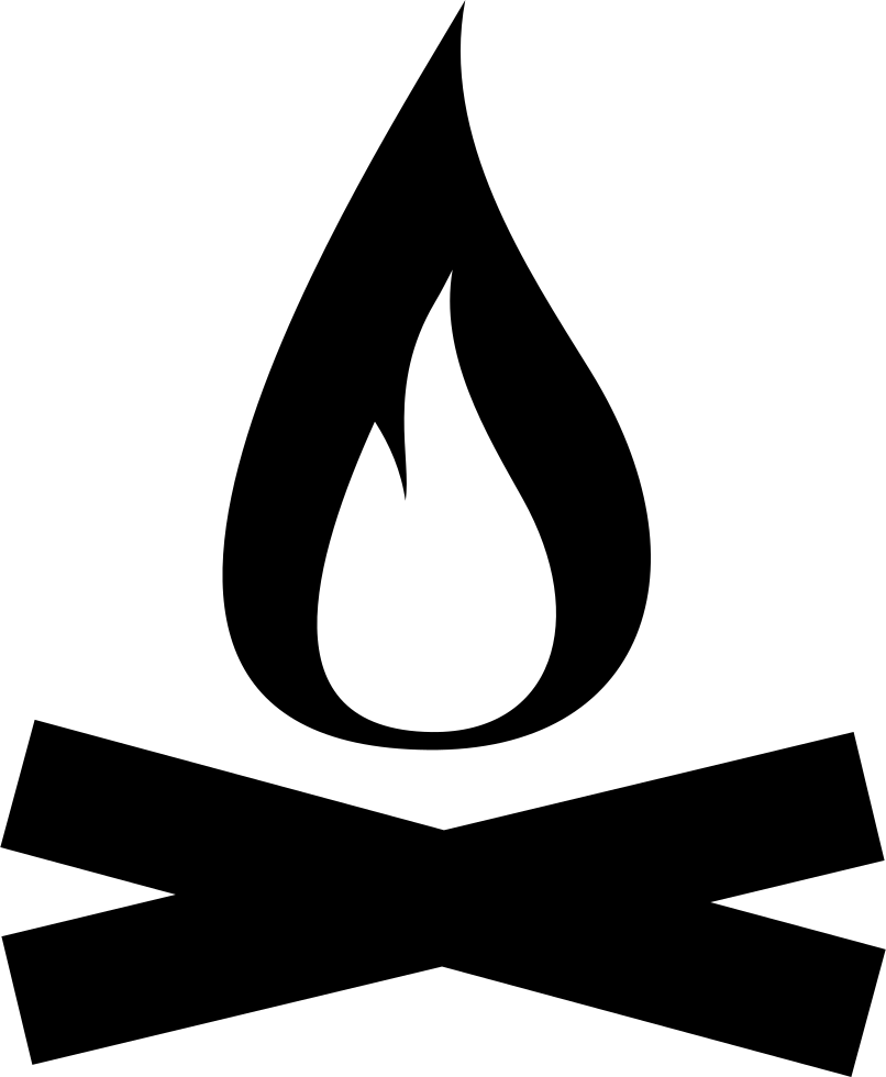 Png File Svg Campfire- - Icon Transparent Camping Png Clipart (806x980), Png Download