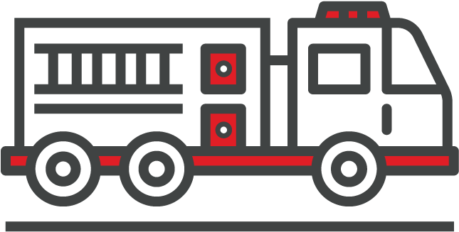 Fire Truck Icon - Toy Vehicle Clipart (751x751), Png Download