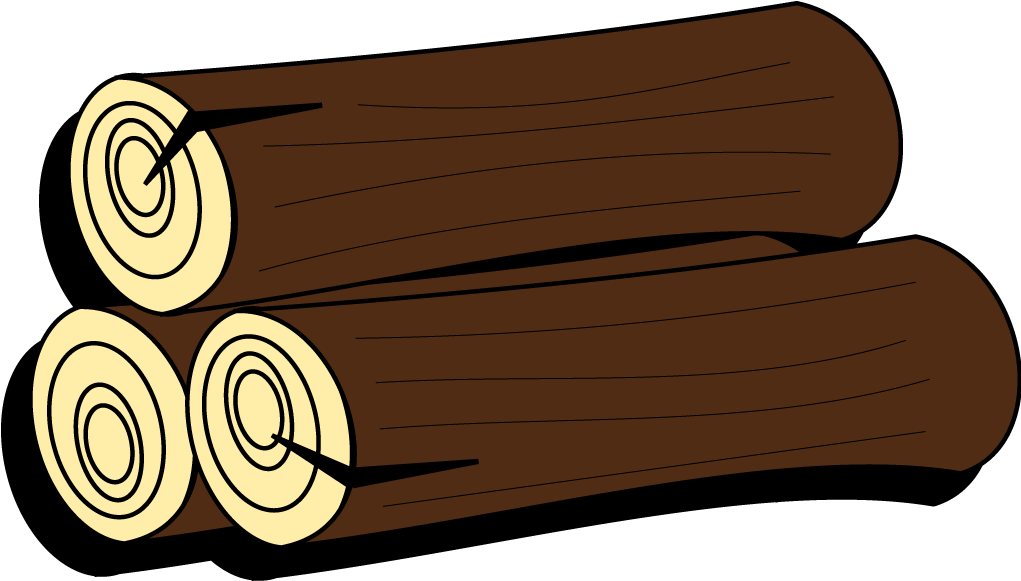 Wooden Cartoon Crowdbuild For - Logs Clipart - Png Download (1021x581), Png Download