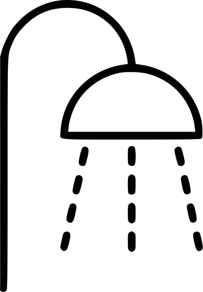 Shower Water Bathroom - Bathroom Clipart (680x980), Png Download