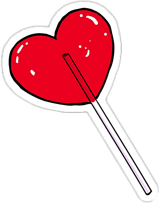 Red Aesthetic Tumblr Stickers Clipart (548x700), Png Download