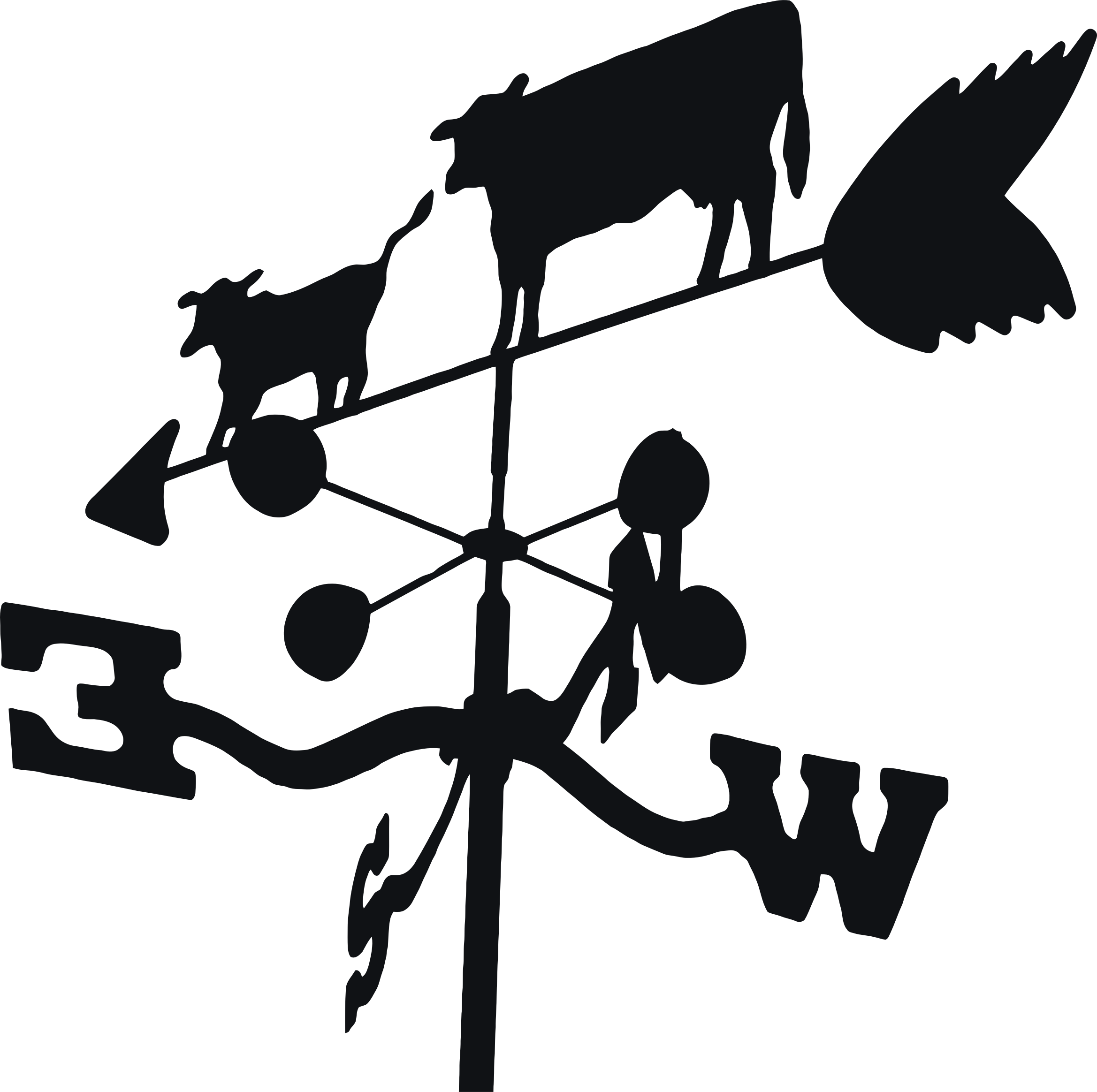 Weather Vane Cattle Clip Art - Weather Vane - Png Download (2338x2328), Png Download