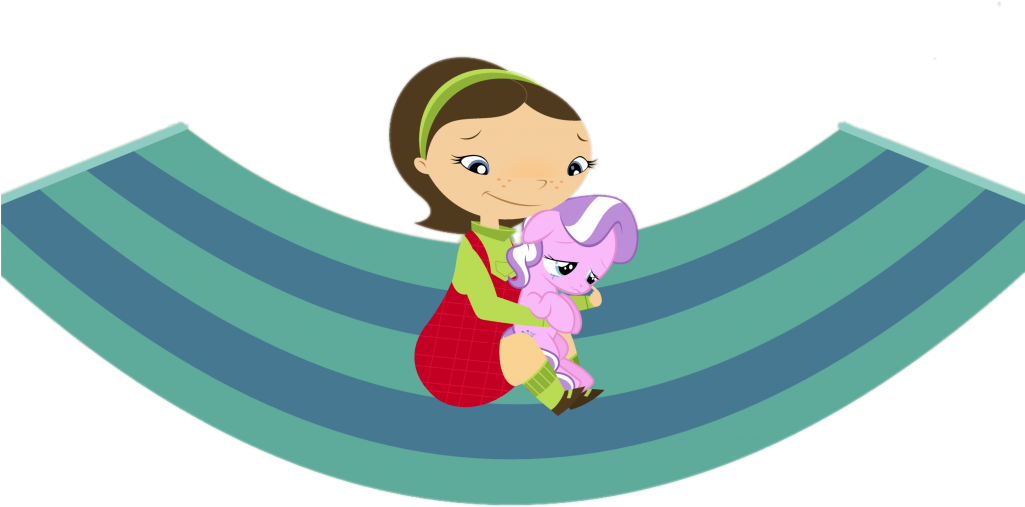 Willa Holding Animal - Cartoon Clipart (1024x575), Png Download