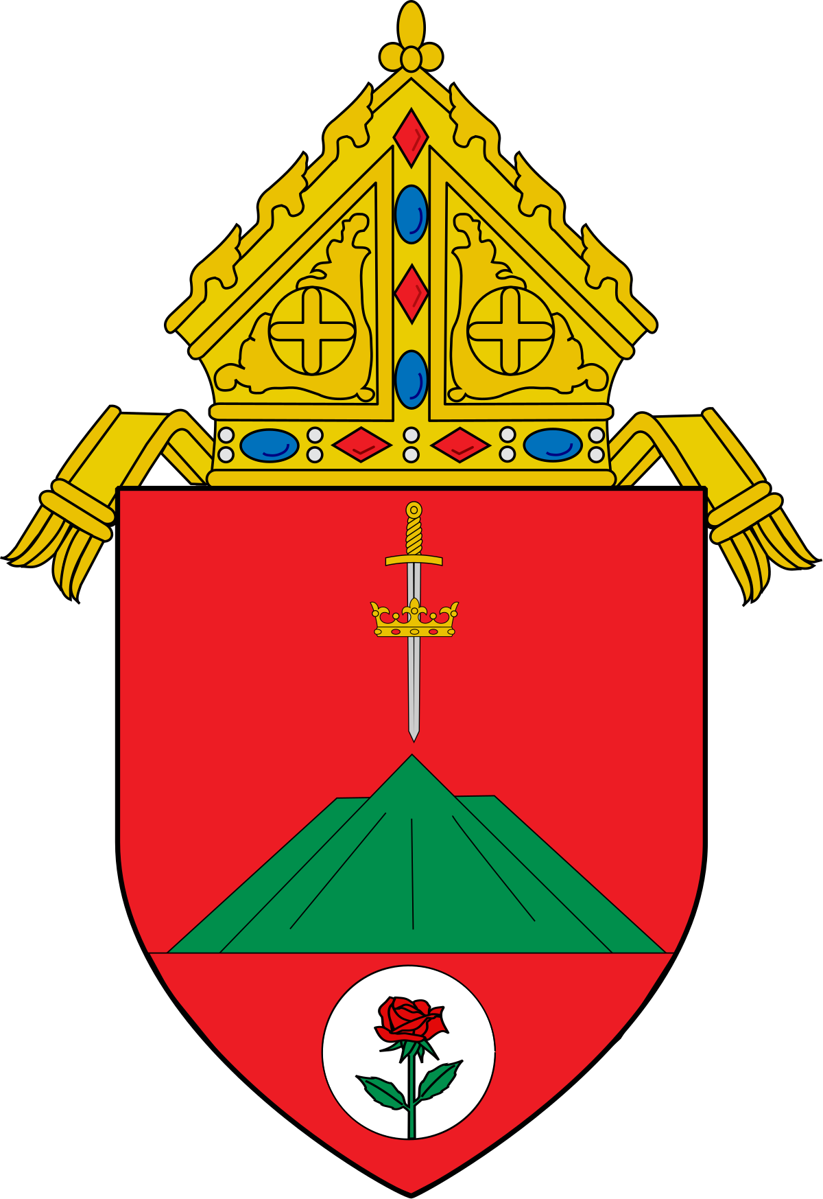 Archdiocese Of Newark Coat Of Arms Clipart (1200x1747), Png Download