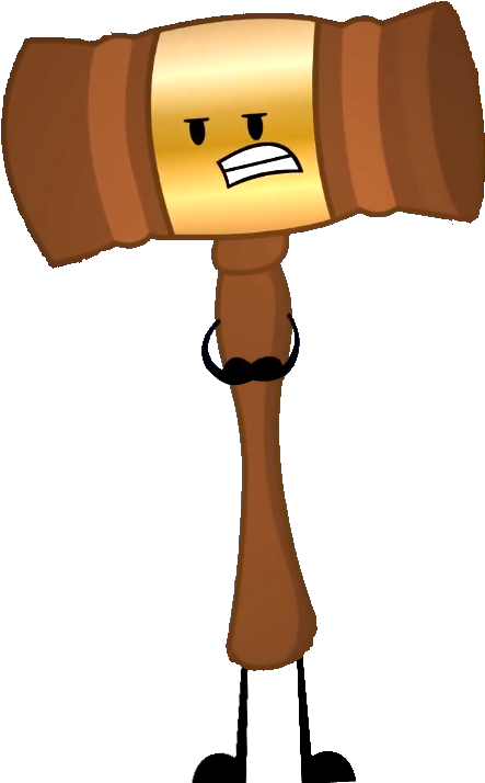 Clipart Hammer Judges - Inanimate Insanity Judge Gavel - Png Download (478x740), Png Download