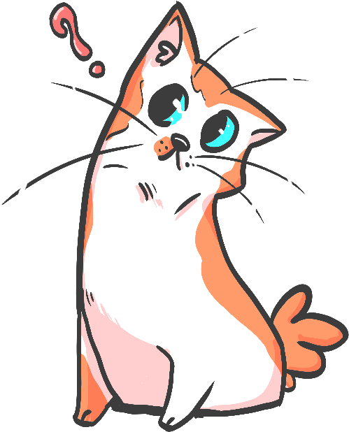 Confused Cat Clipart Clip Art Freeuse Stock Advanced - Confused Cat Clipart - Png Download (568x706), Png Download